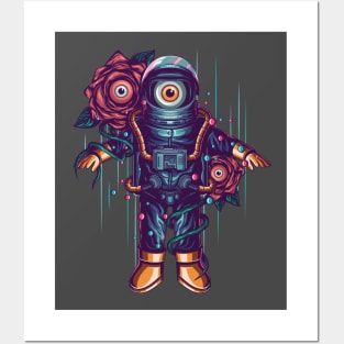 Alien Astronaut Design Posters and Art